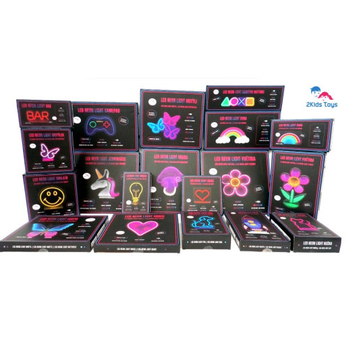 2Kids Toys LED NEON LIGHT lampička Motýle