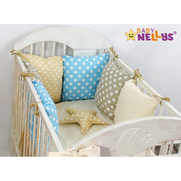 Baby Nellys Mantinel Be Love Lux vankúšikový s obliečkami vzor č. 1