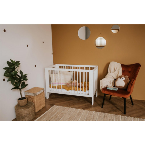 Klups Postieľka Olivie biela 120x60 cm