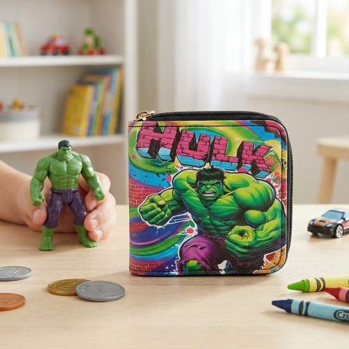 Detská peňaženka na zips Avengers Hulk