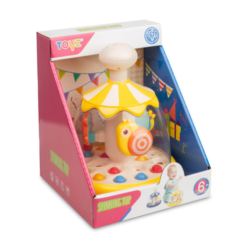 Toyz Edukačná hračka Kolotoč so zvieratkami – žltá, kolotoč, 6m+