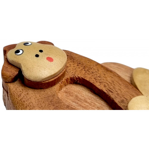2Kids Toys Drevená magnetka veľká Opica hnedá