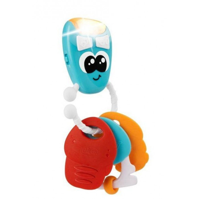 Interaktívne hrajúce Kľúče s hryzátkami, Chicco - modré
