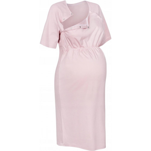 Dámska tehotenská/dojčiaca nočná košeľa Luna, púdrová, veľ. XXL