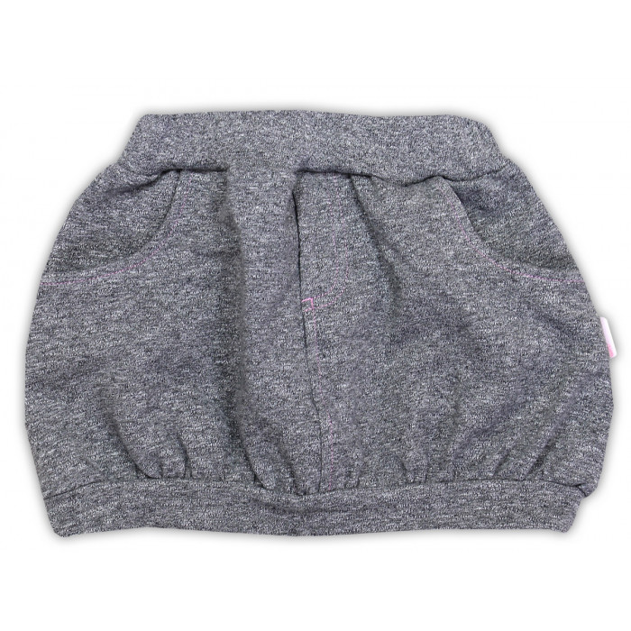 Suknička NICOL SUPERSTAR - melír sivá, vel. 74