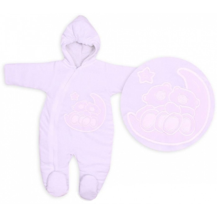 TERJAN Zimné/jesenné kombinézka/overal Medvediky - biela, veľ. 74