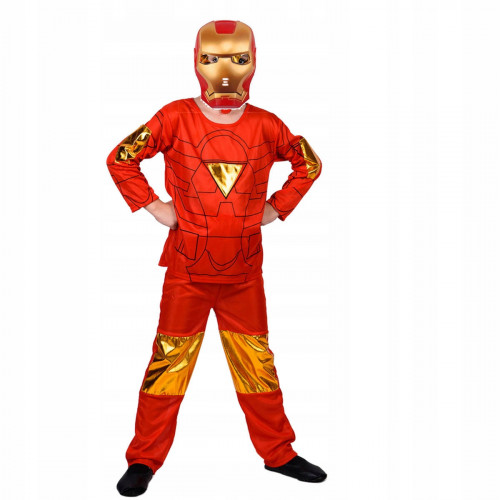 Detský kostým Iron man s maskou a rukavicami 98-110 S
