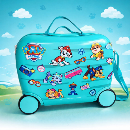 Detský kufor na kolieskach Labková patrola – cestovný kufrík Paw Patrol, 28 l, tyrkysový