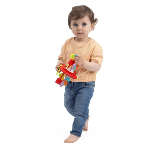 Senzorická Montessori hračka Jablko pre deti, 12m+, Chicco