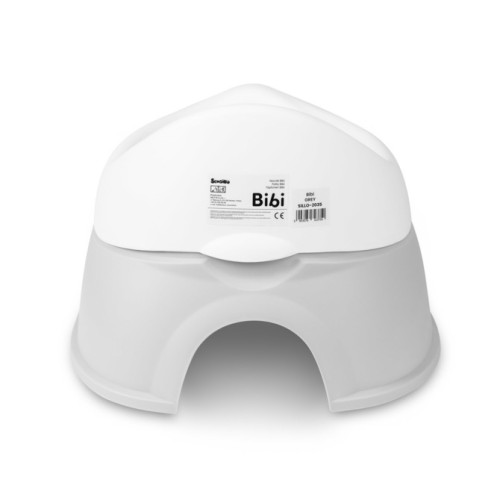 Detský nočník Bibi s vyberateľnou vložkou – ergonomický, protišmykový - šedý