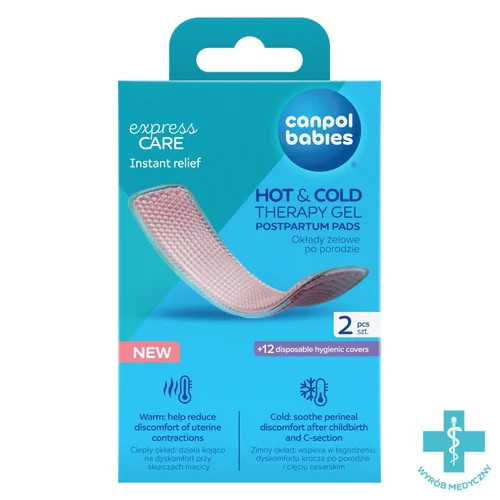 Popôrodné gélové obklady teplé aj studené 2 ks + 12 návlekov