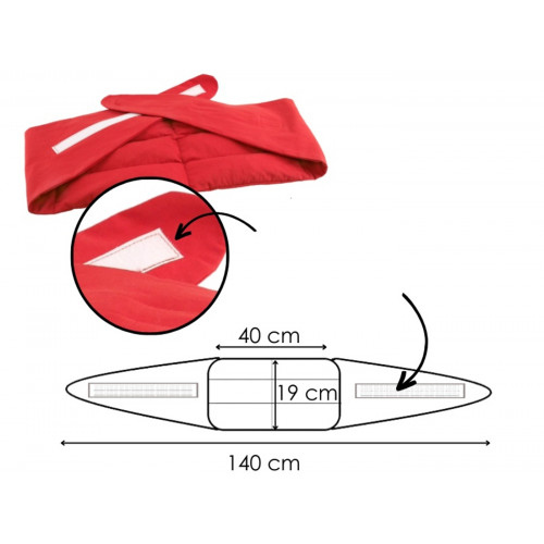 Bedrový nahrievací pás s čerešňovými kôstkami, Cherry life, sivý