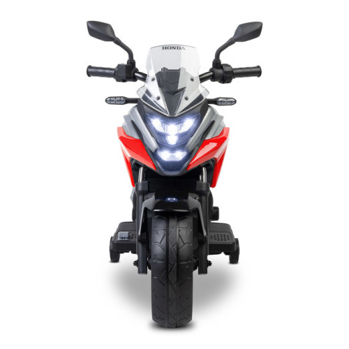 Elektrická motorka Honda NC750X pre deti – LED, USB, 3-8 rokov, červená, čierna