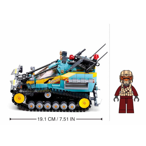 Sluban Power Bricks - R/C pásové vozidlo Scorpion s diaľkovým ovládaním  M38-B1021