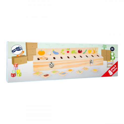 small foot Drevené motorové puzzle vzdelávacie triedenie