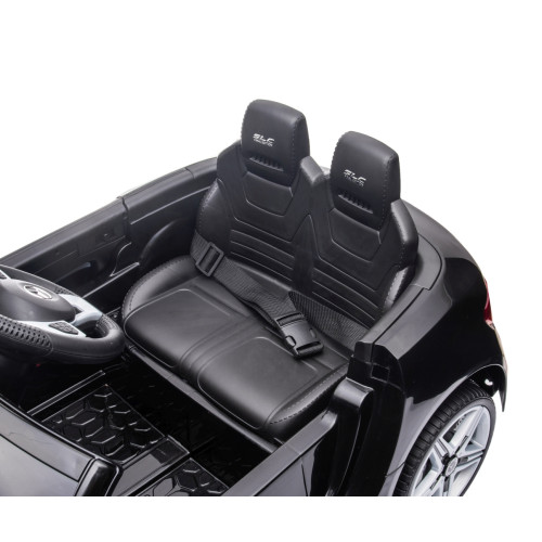 Elektrické autíčko Mercedes SLC-300 s diaľkovým ovládaním a LED svetlami, čierne
