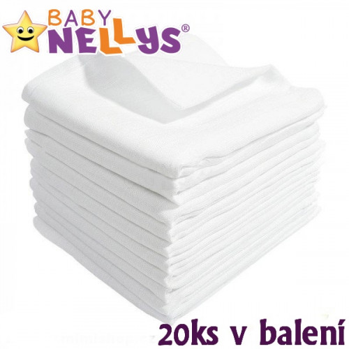 Kvalitné bavlnené plienky TETRA LUX 60x80 cm, 20 ks v balení + 2 zadarmo