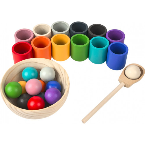 2Kids Toys Dúhové guličky a kalíšky 12 farieb