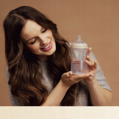 Natural Shape antikoliková fľaša 330 ml, 6m+, silikónový cumlík, DuoFlex, bez BPA