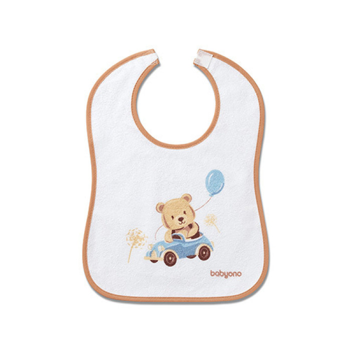 Froté podbradník s podšívkou, nepremokavý, béžový,  BabyOno
