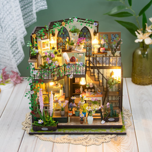 Miniatúra domčeka Darcyin kvetinový dom