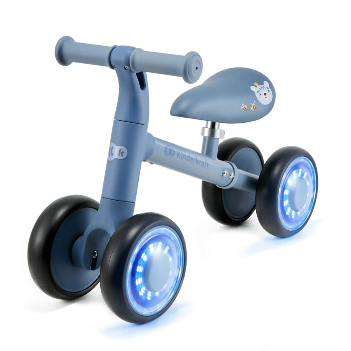 Odrážadlo CUTIE FLASH s farebnými svetelnými kolesami RGB – odrážadlo pre deti, blue