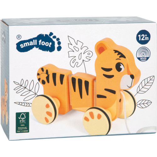 small foot Drevená ťahacia hračka Tiger