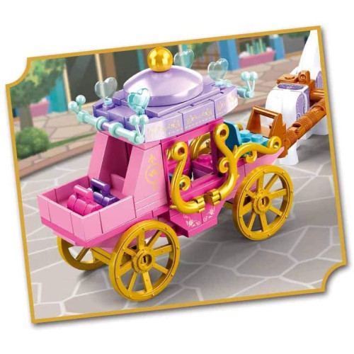 Sluban Girls Dream Village M38-B0872 Dobový kočiar s koníčkami