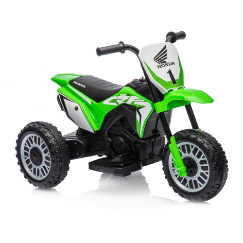Elektrická detská motorka Honda CRF450R 6V trojkolka - zelená