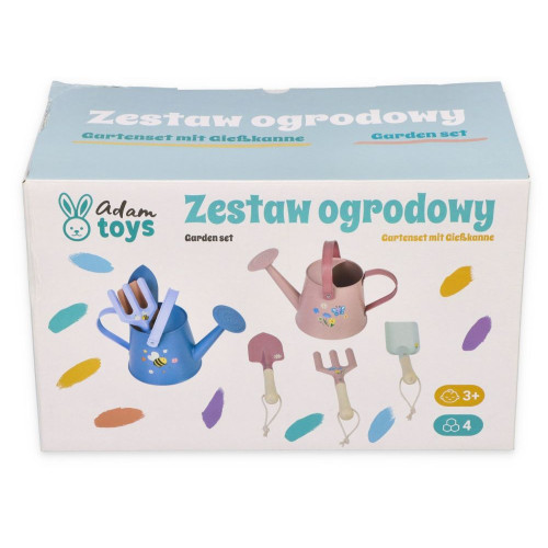 Záhradná sada pre deti Adam Toys – 4 ks, modrá, 3+