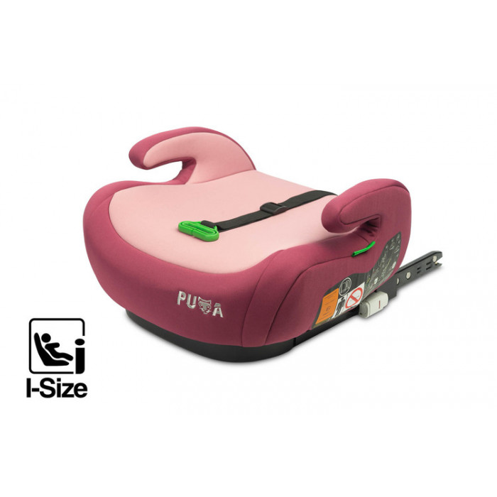 Podsedák do auta, isofix I-SIZE Puma - ružový