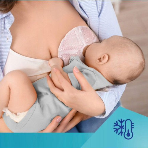 Gélové obklady na prsia Canpol babies 2 ks, teplý, studený obklad