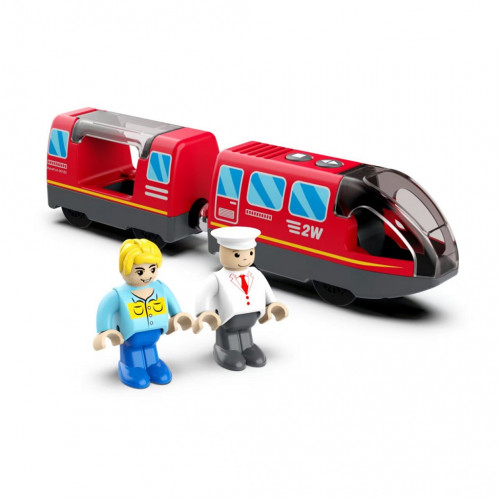 2Kids Toys Elektrický mestský vlak červený