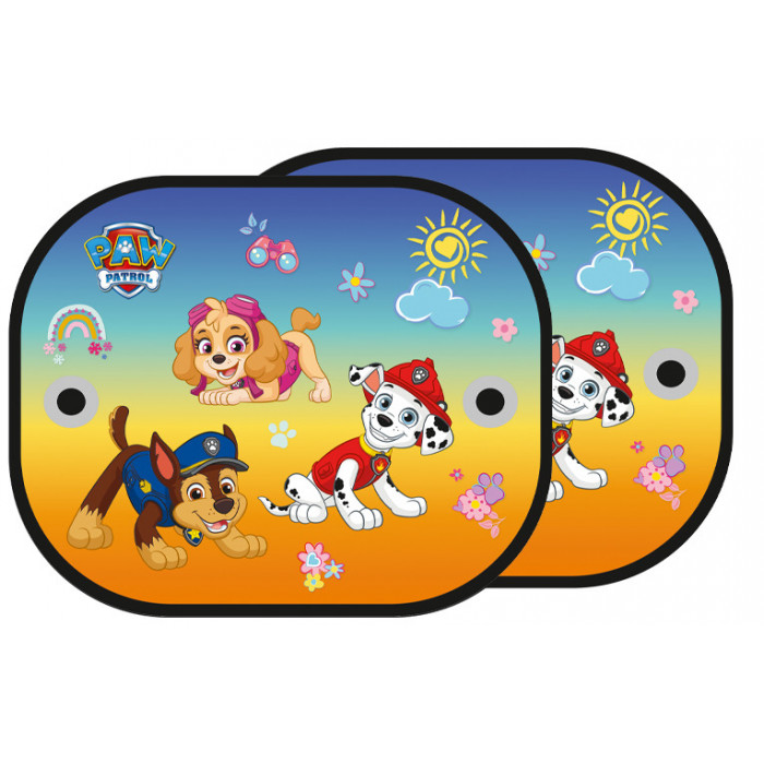 Slnečná clona do auta Paw Patrol – ochrana proti UV – žltá