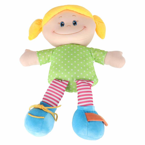 Montessori látková bábika Ivanka – senzorická maznavá bábika, 46cm, XXL