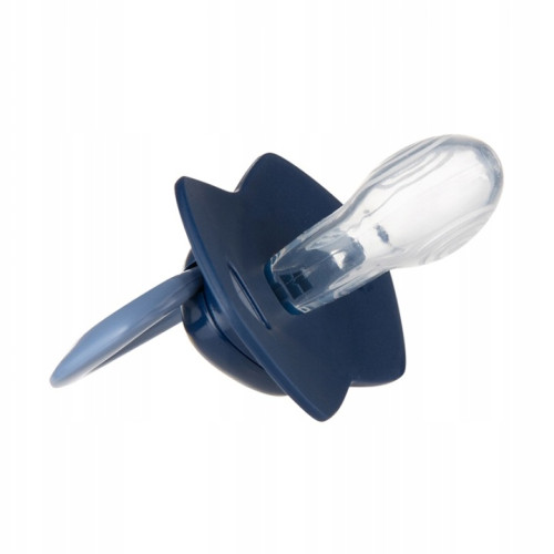 Cumlík Light Touch 0–6 m silikónový symetrický 2 ks GOLD Blue – ortodontický, BPA free