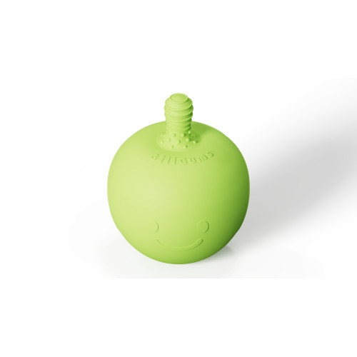 Silikónové hryzátko 3D Apple, GiliGums, zelené