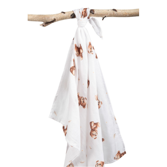 Mušelínová plienka 70×80 cm – Teddy beige