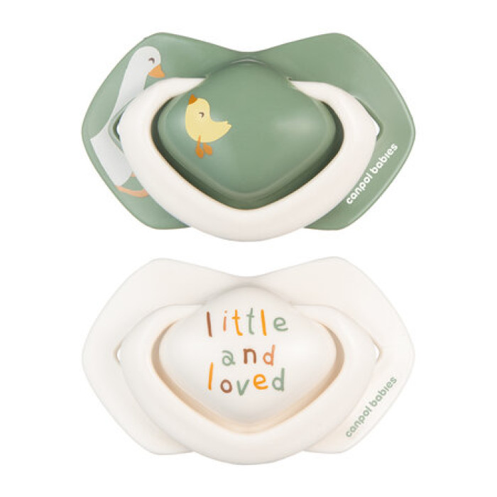 Cumlík Light Touch 0–6 m silikónový symetrický 2 ks Goose – ortodontický, BPA free