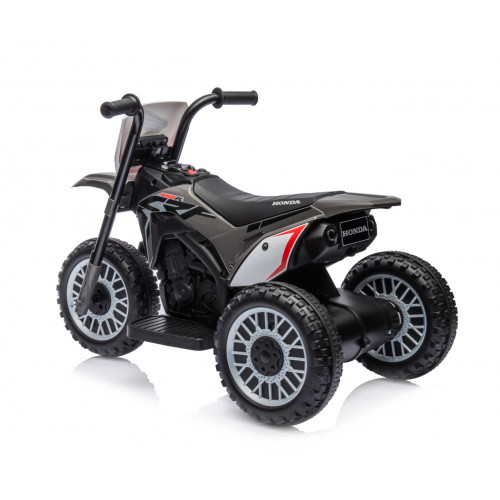 Elektrická detská motorka Honda CRF450R 6V trojkolka - šedá