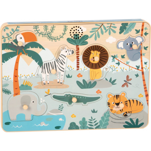 Vkladacie puzzle so zvukmi Safari