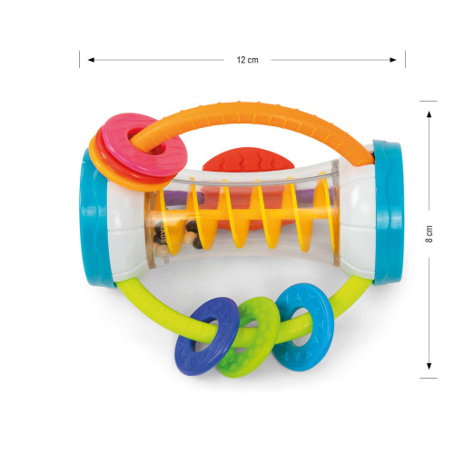 Hrkálka Shaker Milly Mally – hryzátko, zrkadielka, 0m+
