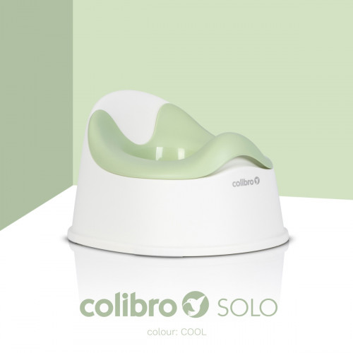 Detský nočník, ergonomický Solo cool – zelený, biely