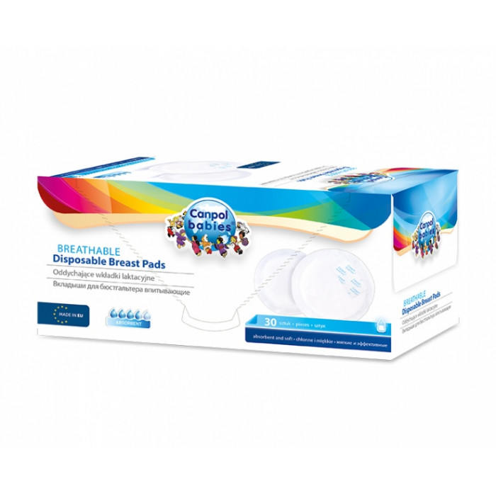 Jednorazové vložky do podprsenky Canpol Babies - 30 ks