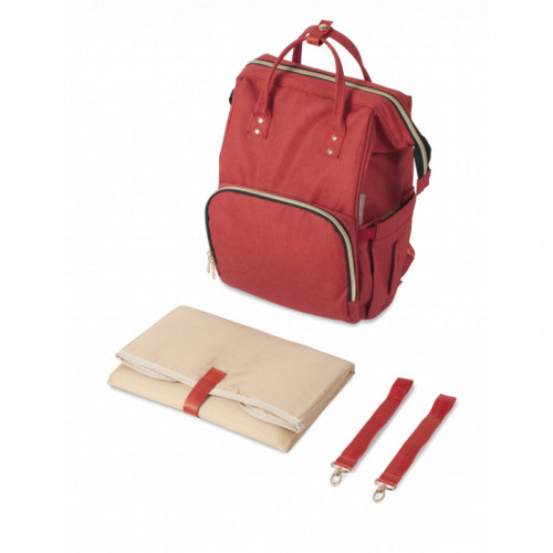 Canpol babies Prebaľovacia batoh ku kočíku - červený