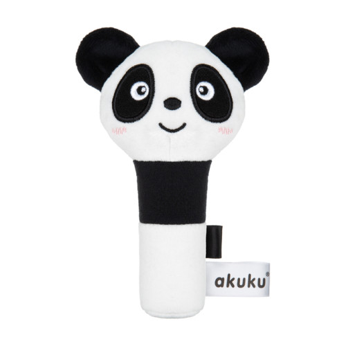 Súprava kontrastných hračiek Akuku - Panda, Medvedík, senzorické balóniky