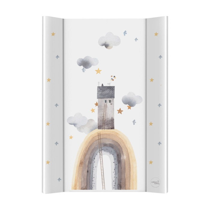 Ceba Baby Prebaľovacia podložka tvrdá 50×70 cm Basic Rainbow Home