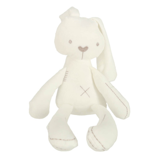Plyšový maznáčik pre deti Bunny Love, smotanový, 54 cm