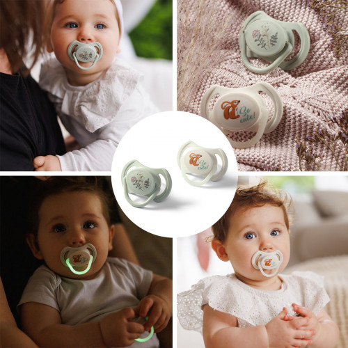 Cumlík silikónový, symertický tvar, 6-18m, 2 ks - So Cute