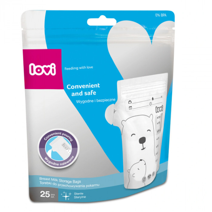 Lovi Vrecká na uskladnenie materského mlieka - 25 ks